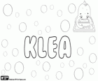 Klea, name of Greek origin. The name of a priestess of the Temple of Delphi