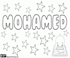 Mohamed, a name of Arab origin. Its meaning is Praised