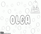 Olga, name of Nordic origin, derived from Helga. Its meaning is blessed