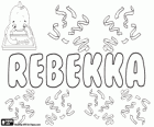 Rebekka, name of Hebrew origin. It corresponds to a Biblical character, Rivqa