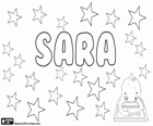 Sara, name of Hebrew origin, a Biblical character. Its meaning is Princess