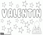 Valentin, name of Latin origin. Derivative of Valentinus, Valens which means brave
