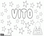 Vito, name with two possible origins. The Latin that means life, the germanic meaning is forest
