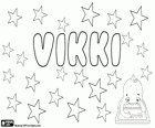 Vikki, abbreviated form of Victoria, name of Latin origin