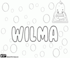 Wilma, name of Germanic origin. Short form of Wilhelmina