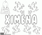 Ximena, Spanish name of Hebrew origin. Another variant of Jimena and Gimena