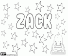 Zack, variant and short form of names like Isaac, Zachariah and Zachary