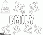 Emily, name of Latin origin. Derivate of Aemilius or Aemolus, its meaning is rival