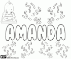 Amanda, name of Latin origin. Its meaning is who must be loved