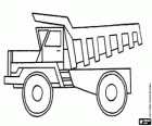 A dumper truck used in mining