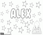Alex, abbreviated form of the Greek origin name, Alexander
