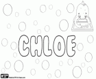 Chloe, name of Greek origin. Name related with the Greek goddess Demeter, Goddess of the harvest
