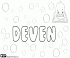 Deven, name of English origin. It is a variant of Devon