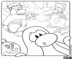 Halloween party in the Club Penguin
