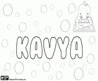 Kavya, name of Indian origin. Its meaning is poem