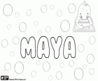 Maya, name with various origins and meanings. Maya, a female name in many languages