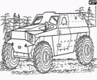 An armored off-road vehicle of the army