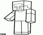 Steve from Minecraft. The character that the player controls