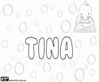 Tina, name of Latin origin. Abbreviated form of names like Christina, Martina, Valentina, etc