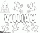 Villiam, name of Germanic origin. Variant of William