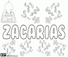 Zacarias, name of Hebrew origin. Zekharyah, name of several characters from the old testament