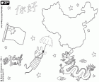 Blinky travels to China. Country of ancient traditions as the legendary dragon and the calligraphy