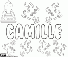 Camille, name of Latin origin. Feminine form of the Latin Camillus, the assistant of the priest