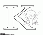The Greek letter Kappa, Κ with Pypus the Octopus