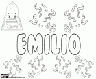 Emilio, name of Latin origin, derived from Aemilius. Or name of Greek origin, derived from Aimiliosx
