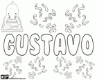 Gustavo, name of Scandinavian origin. Derivate from Gustaf, Gustav