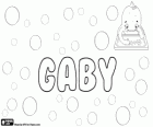 Gaby, abbreviated form for names such as Gabriela, Gabrielle and Gabriella