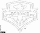 Emblem of Seattle Sounders FC, soccer club in the city of Seattle, Washington