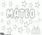 Mateo, name of Hebrew origin. Derivate from Matatyahu, its meaning is Gift of God