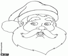 The face of Santa Claus