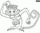 Steve the monkey, the mascot of Flint