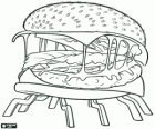 Cheespider, a cheeseburger converted into a dangerous spider