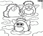 Three Furbys on the clouds