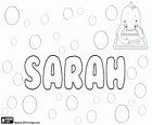 Sarah, name of Hebrew origin. Sarah, Abraham's wife. Sarah, name in various languages