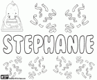 Stephanie, name of Greek origin. Its meaning is Crown. Stephanie, name in German, French and English