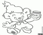 Bamse becomes the world's strongest bear when he eats a very special honey