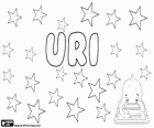 Uri, name of Hebrew origin. Comes from the Bible. It is also the abbreviation of other names such as Oriol