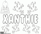 Xanthie, name of Greek origin. Variant of the name Xanthe