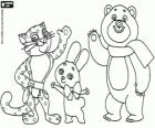 The Leopard, the Polar Bear, the Hare. The three mascots of the 2014 Sochi Winter Olympic Games