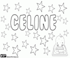Celine, name of Latin origin. Variant of Celeste