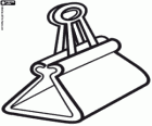 Binder clip for the sheets of paper
