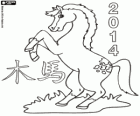 2014, the year of the wooden horse. According to the Chinese calendar, from January 31, 2014 to February 18, 2015