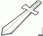 Sword, bladed weapon with double-edge