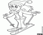 Woman skier