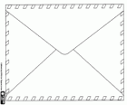 Letter. Reverse of an envelope