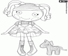 Spot Splatter Splash Lalaloopsy with her pet, a zebra
